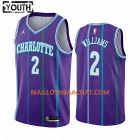 Maillot NBA Charlotte Hornets Marvin Williams 2 Jordan Brand 2019-20 Hardwood Classics Swingman - Enfant